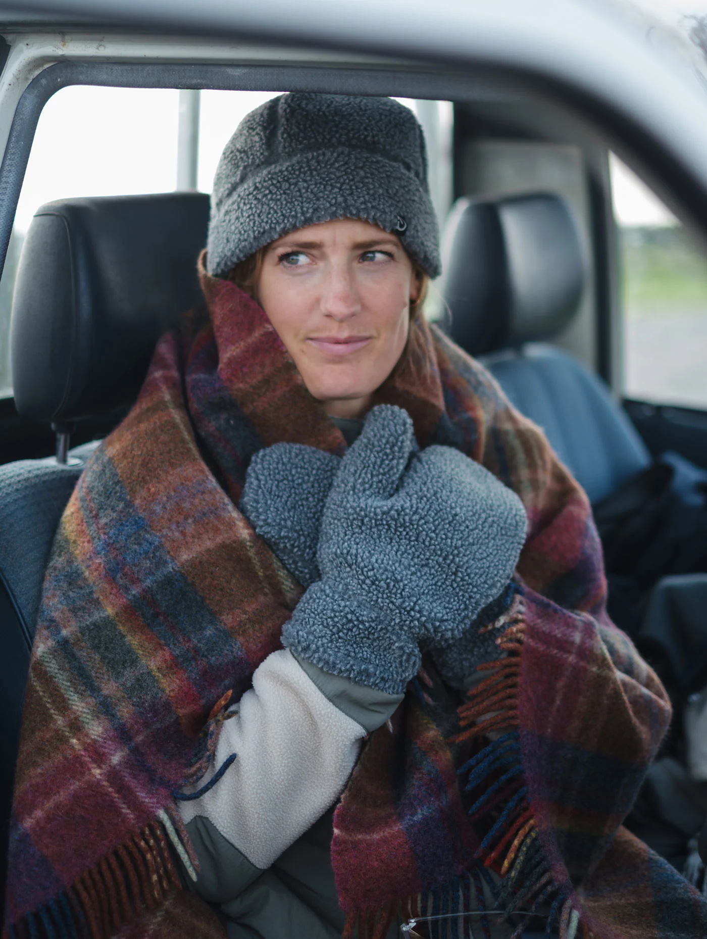 Leanie Recycled Sherpa Fleece Beanie - Image 4