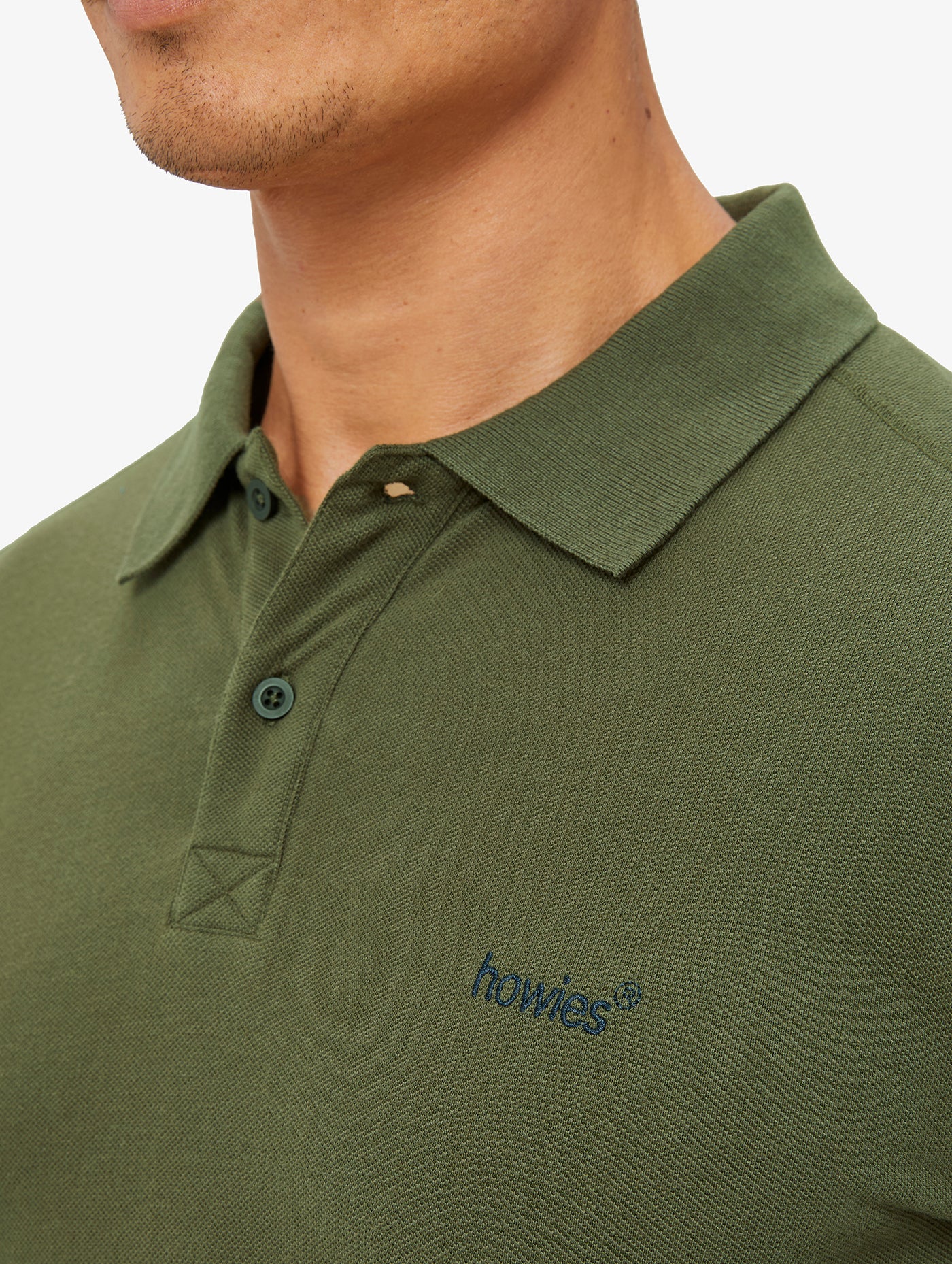 Men's Loki Long Sleeved Organic Polo Shirt - Image 4