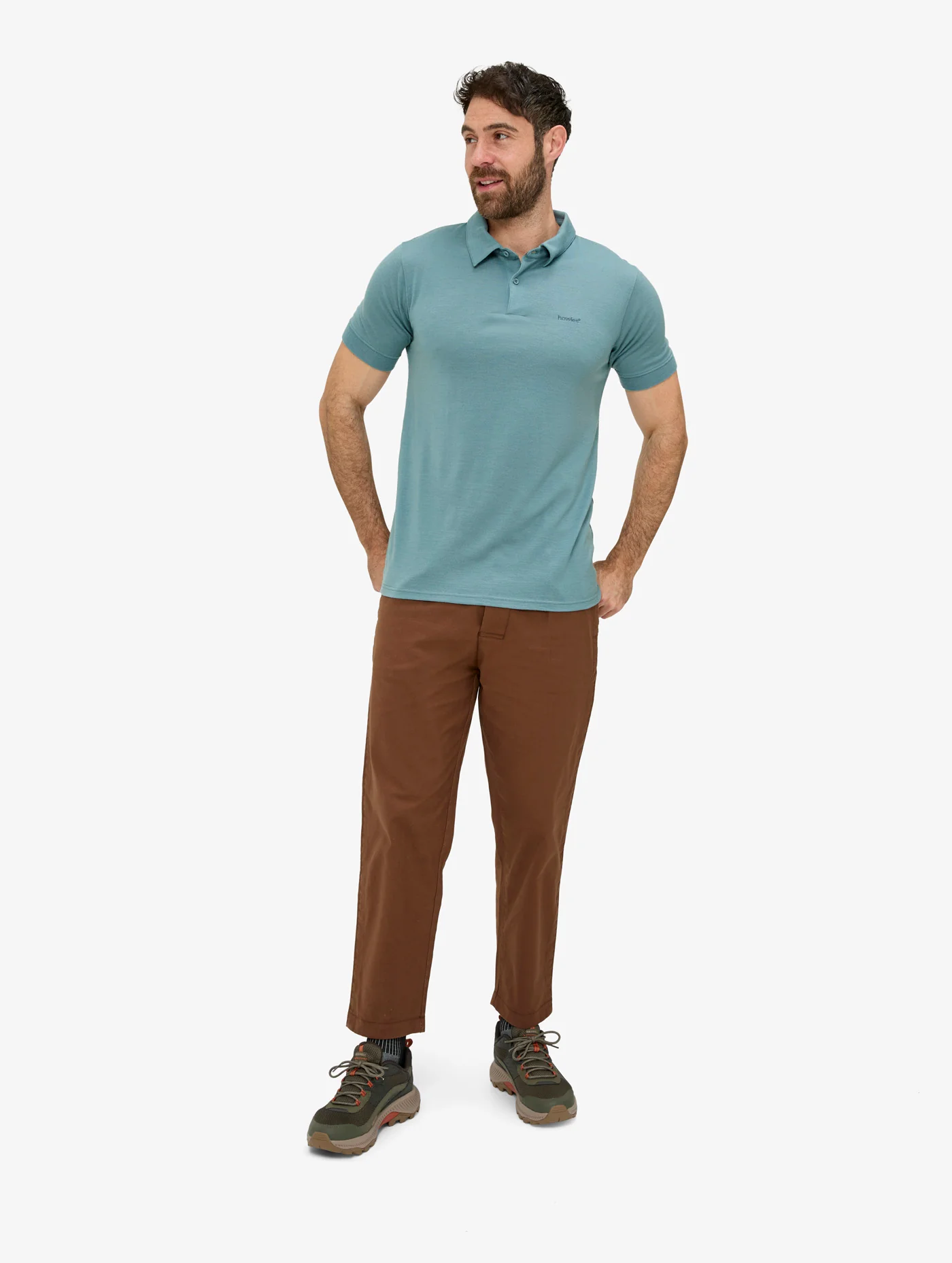 Men's Brickley Short Sleeved Merino Polo - Image 3