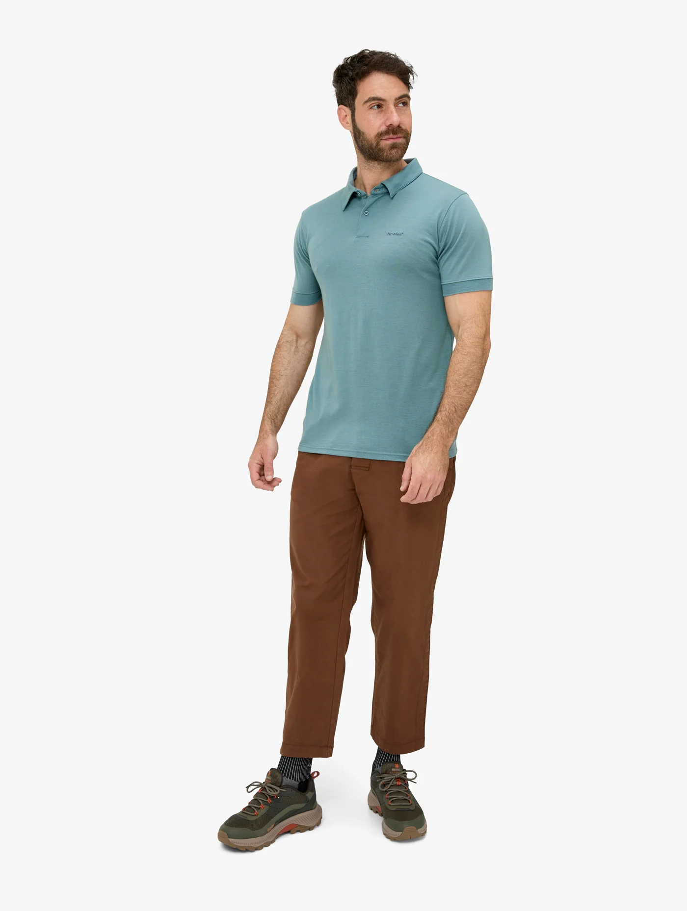 Men's Brickley Short Sleeved Merino Polo - Image 4