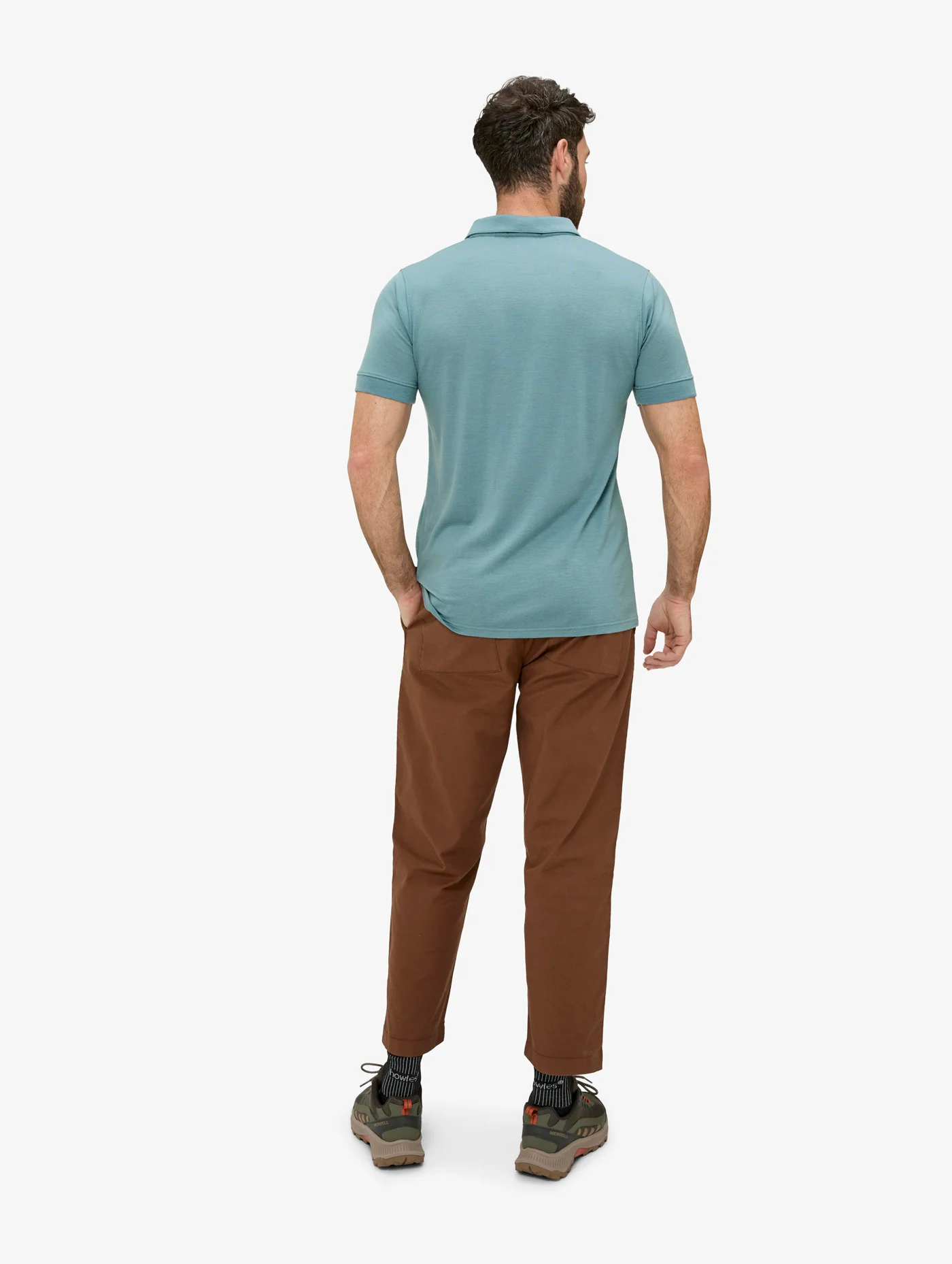 Men's Brickley Short Sleeved Merino Polo - Image 5
