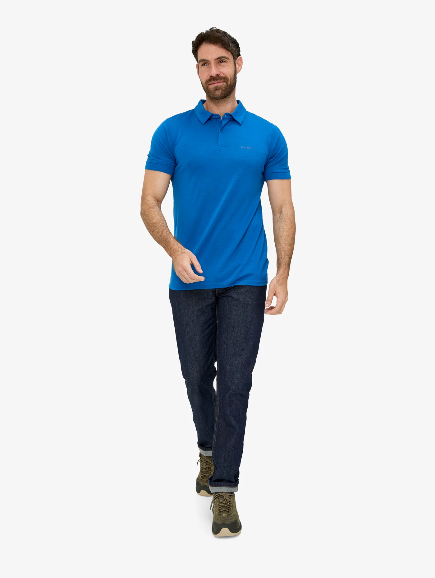 Men's Brickley Short Sleeved Merino Polo - Image 3