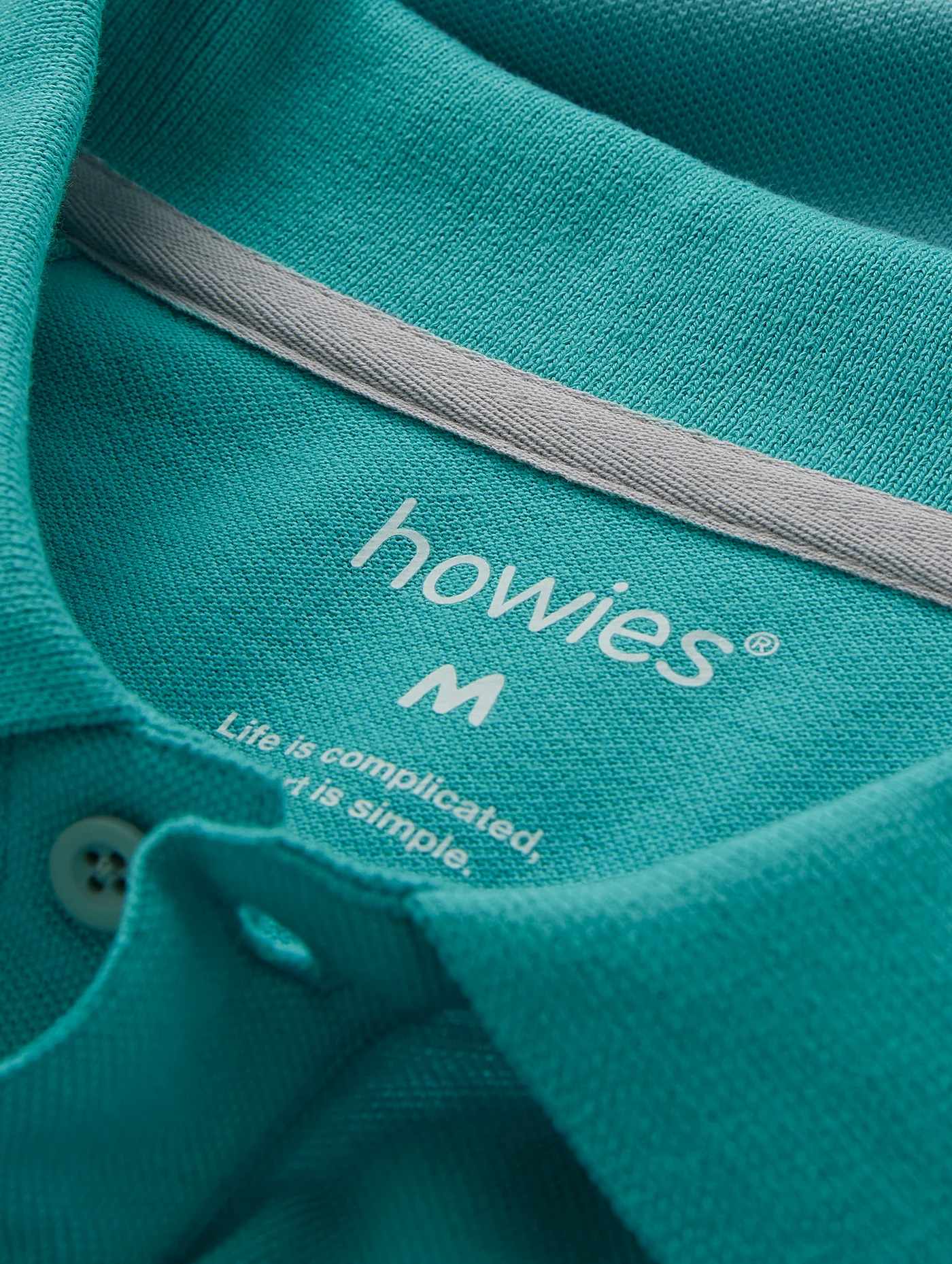 Men's Idris Organic Pique Polo Shirt - Image 3