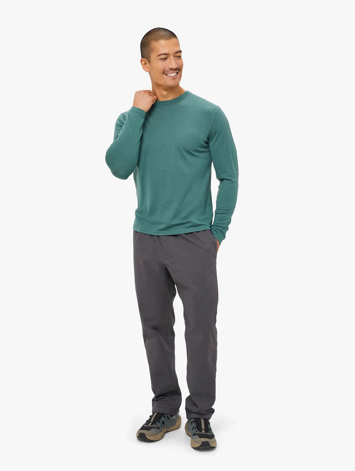 Men's Long Sleeved Merino T-shirt - Image 5