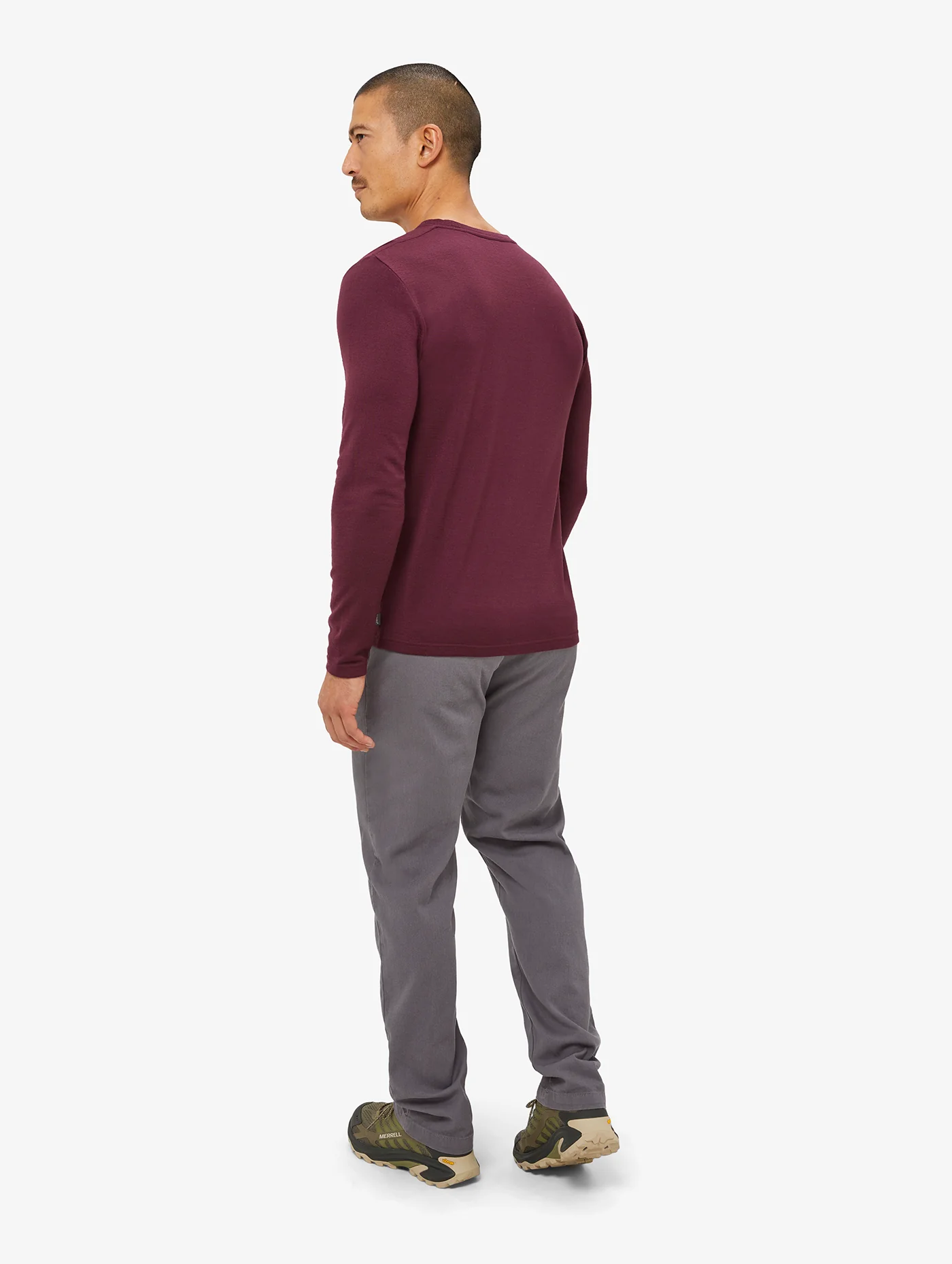Men's Long Sleeved Merino T-shirt - Image 5