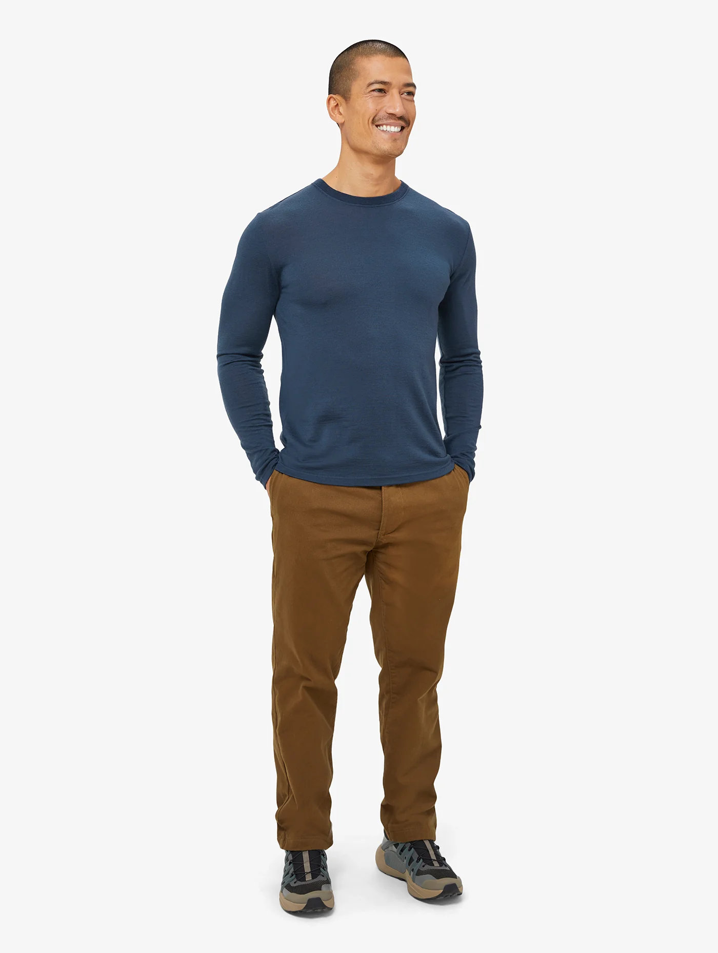 Men's Long Sleeved Merino T-shirt - Image 4