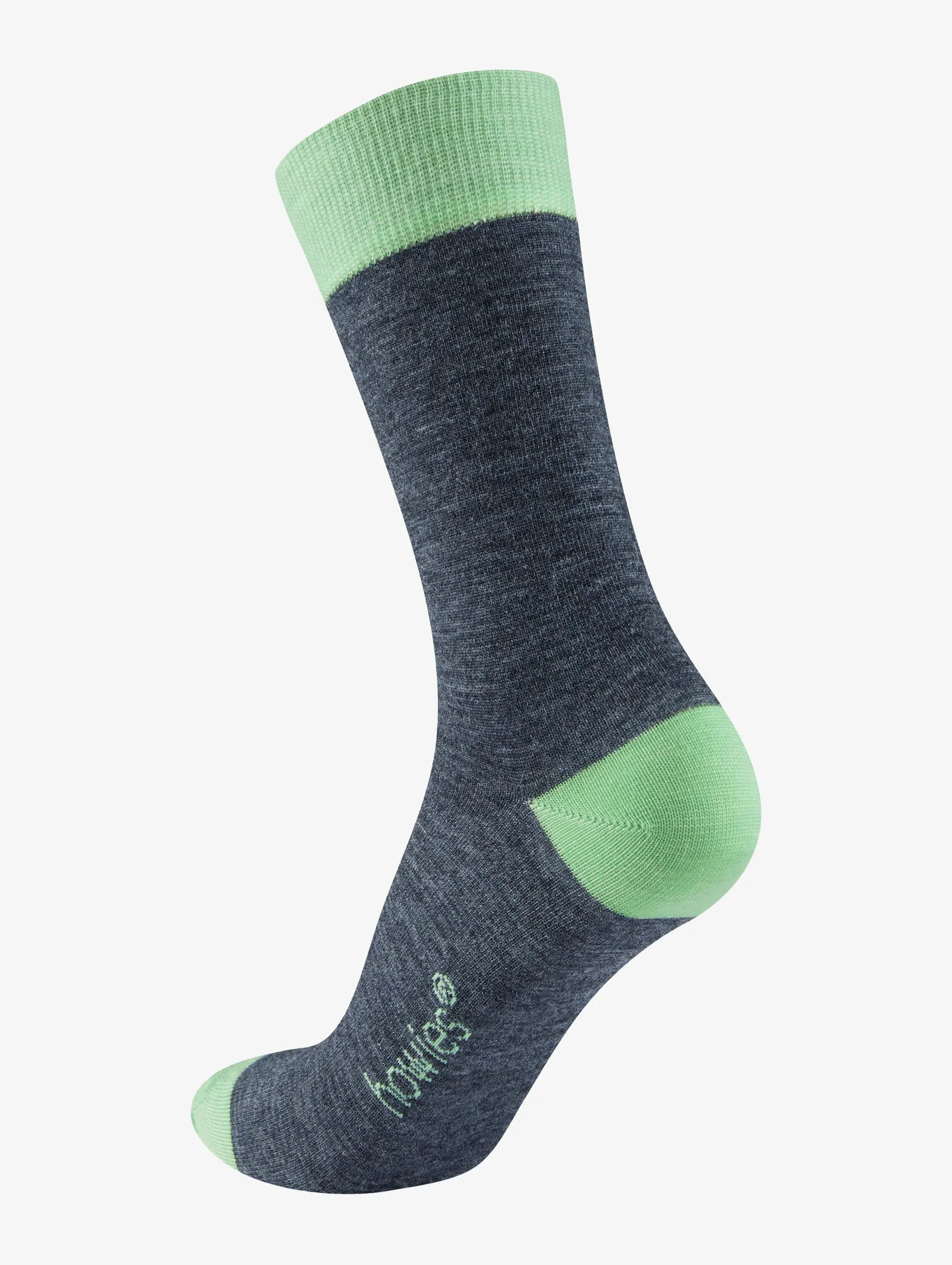 Pen Merino Crew Sock (pack of 2) - Image 3