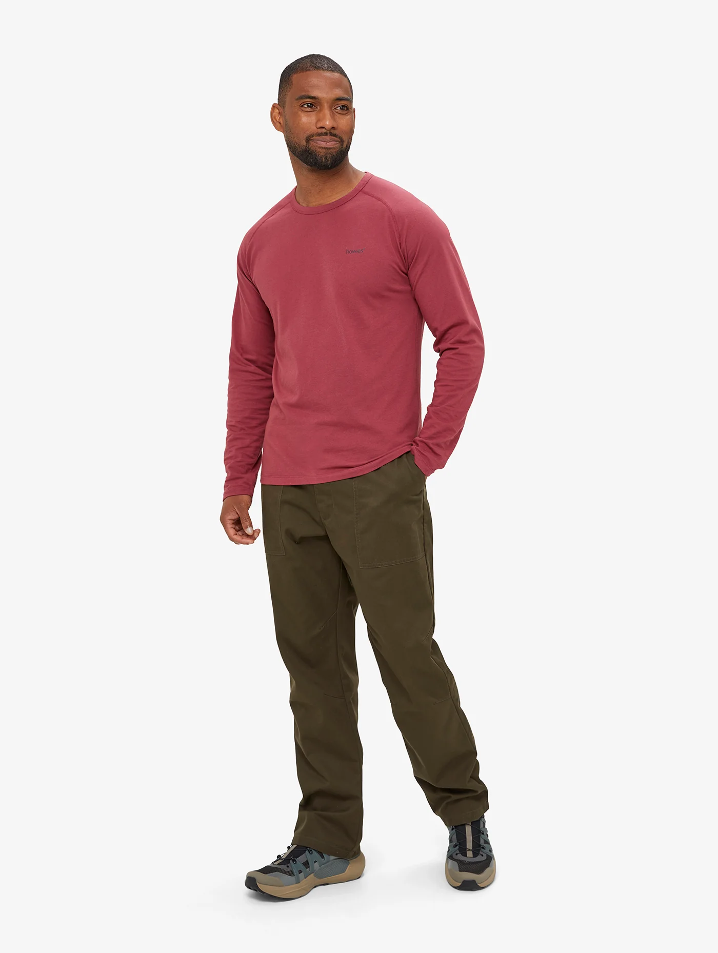 Men's Winston Long Sleeved Organic T-shirt - Image 3