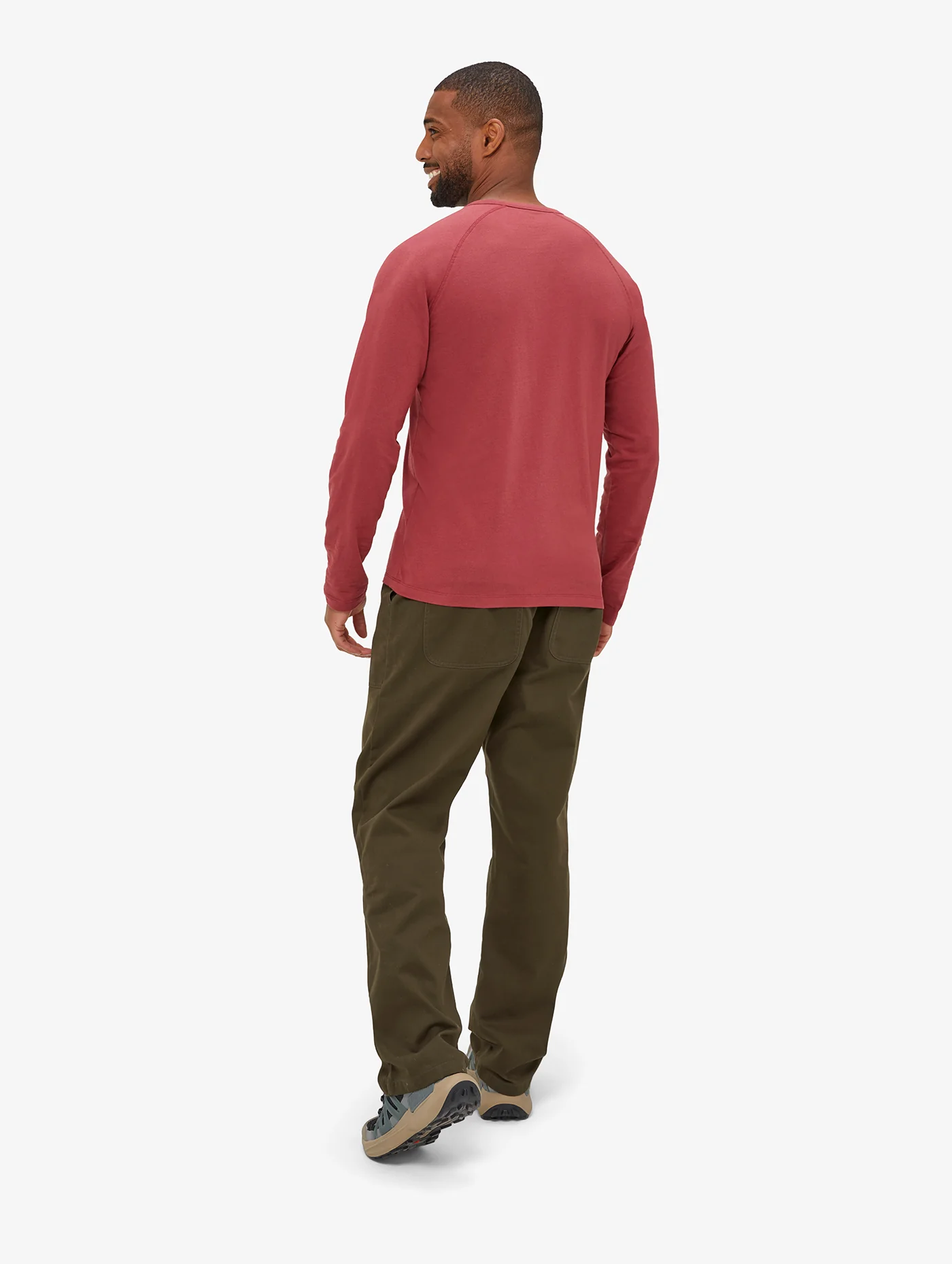 Men's Winston Long Sleeved Organic T-shirt - Image 4