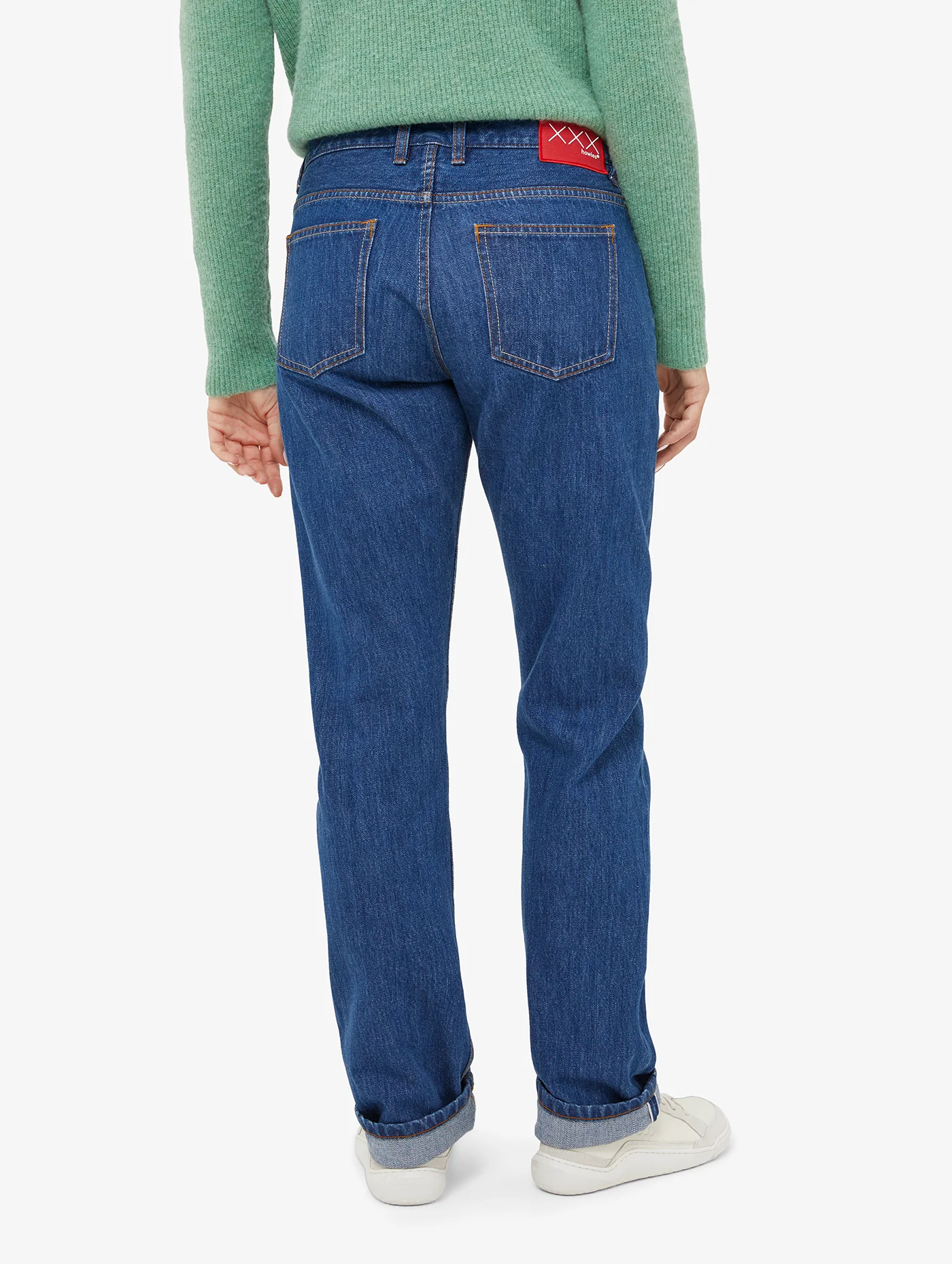 Women's Liby Straight Selvedge Jean (Mid Wash) - Image 6