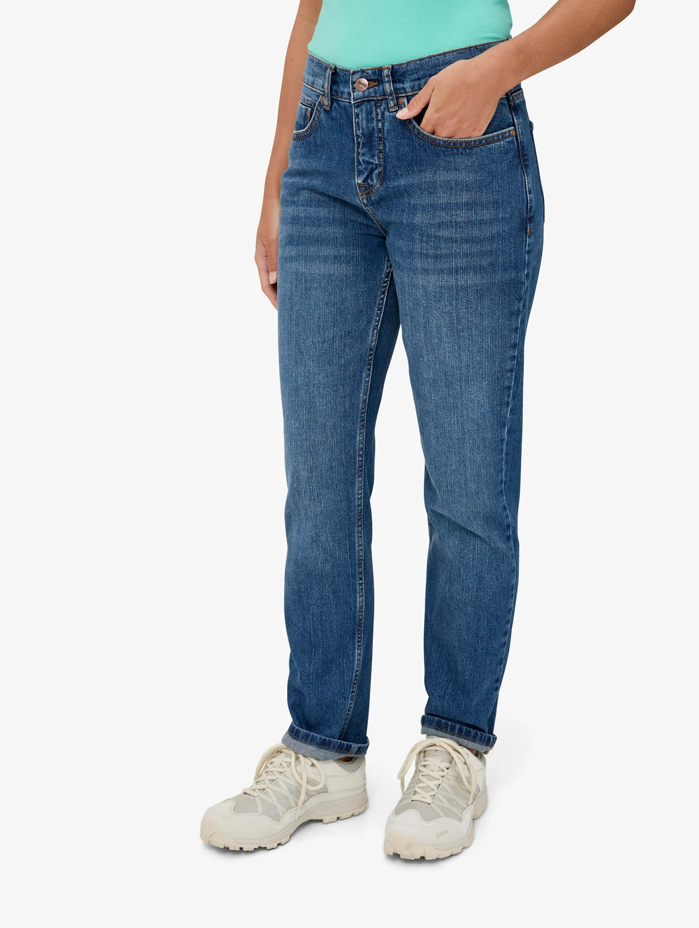 Women's Sarn Syml Organic Jean (Mid Wash) - Image 5